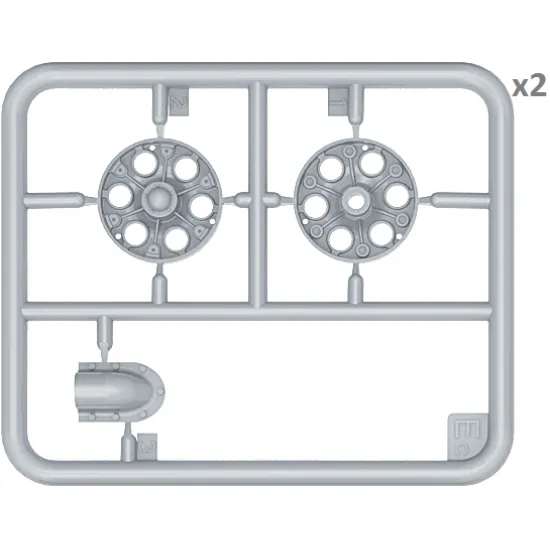 Wheels Set for tank T-34/85 Sea Star 1/35 Miniart 37033