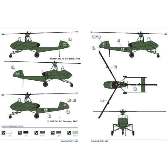 Doblhoff WNF 342 German WW II helicopter 1/48 AMP 48-008