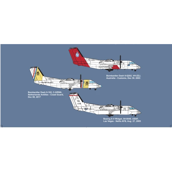 AMP 144-003 - 1/144 - E-9A Widget/ DHC-8-106 Dash 8 Caribbean Coast Guard model