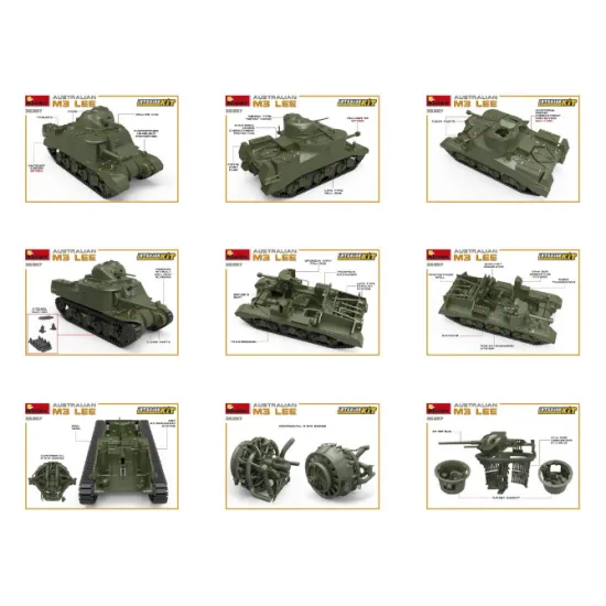 MINIART 35287 Australian M3 Lee. Interior Kit 1/35 SCALE MODEL Military Miniatures