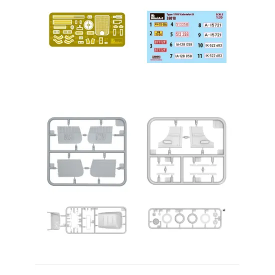 Miniart 38018 - 1/35 German Car Type 170V 2-Door Cabriolet Miniatures Plastic Kit