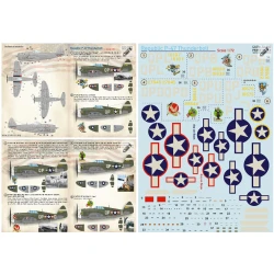 Print Scale 72-385 - 1/72 Decal For Republic P-47 Thunderbolt, (Aircraft decal)
