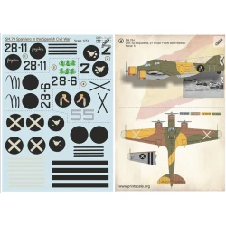 Print Scale 72-388 - 1/72 SM-79 in the Spanish Civil War (wet decal for aircraft)