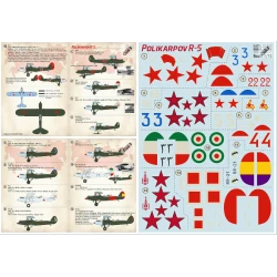 Print Scale 72-362 - 1/72 Polikarpov R-5 (wet decal for aircraft)