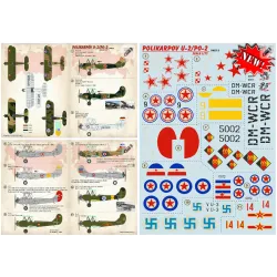 Print Scale 72-366 - 1/72 Polikarpov U-2 Po-2 Part-2 (wet decal for aircraft)