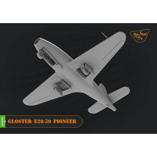Clear Prop CP72007 - 1/72 Gloster E28/39 Pioneer scale model kit, Length 107 mm