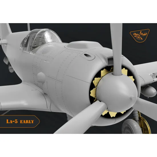 Clear Prop CP72014 - 1/72, La-5 early version scale model kit, Length 121 mm