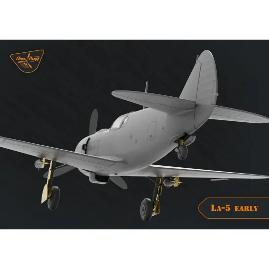 Clear Prop CP72014 - 1/72, La-5 early version scale model kit, Length 121 mm