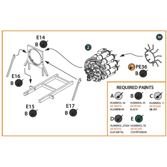Clear Prop CPA72006 - 1/72 Gloster E28/39 Pioneer engine set, scale model kit