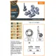 Clear Prop CPA72013 - 1/72, La-5 early version wheel set, for scale model kit