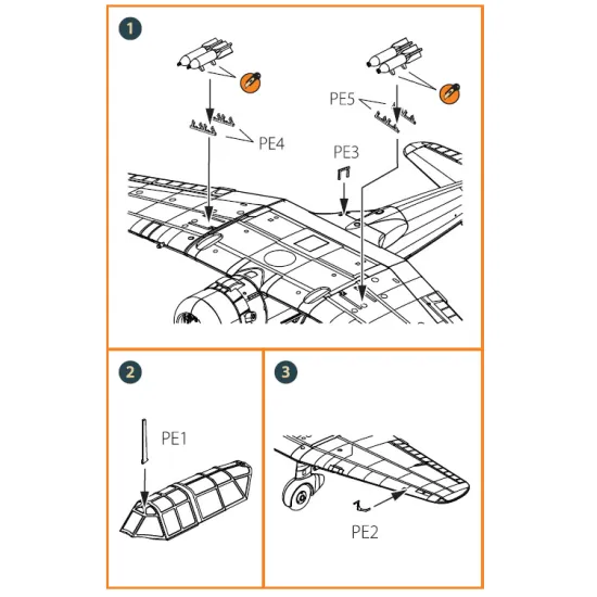 Clear Prop CPA144001 - 1/144, La-5 (early version) painting mask, scale model kit Clear Prop CPA144001 - 1/144, La-5 (early version) painting mask, scale model kit