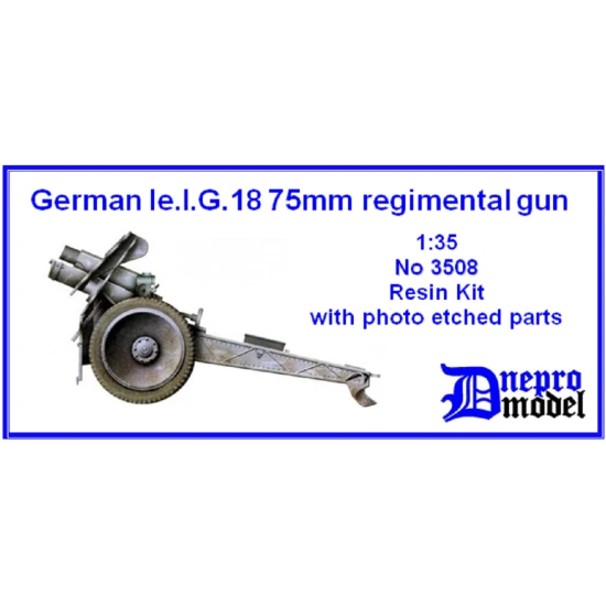 Dnepro Model DM3508 - 1/35 German le.I.G.18 75mm regimental gun, scale model kit