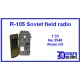 Dnepro Model DM3548 -1/35 Soviet R-105 field radio, Resin kit, parts - 8 pcs.