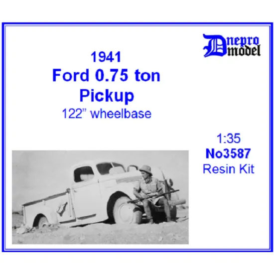 Dnepro Model DM3587 - 1/35, 1941 Ford 0,75 t Pickup, Full set parts of truck