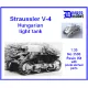 Dnepro Model DM3590 - 1/35 Straussler V-4 Hungarian light tank WWII, scale model