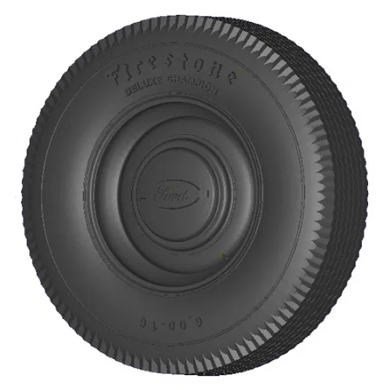 Dnepro Model DM35145 - 1/35, 1935-1950 Ford civil wheels 6.0x16 Firestone