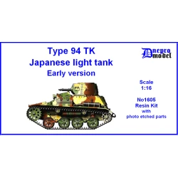 Dnepro Model DM1605 1/16 Type 94 TK Japanese light tank Early version resin kit