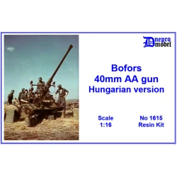 Dnepro Model DM1615 - 1/16 BOFORS 40mm AA gun Hungarian version WWII scale model