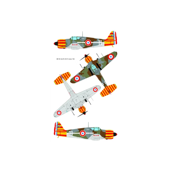 Dora Wings DW 48019 Bloch MB.152C.1 plastic model kit, scale 1/48