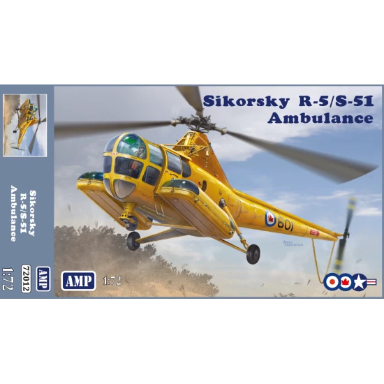 AMP 72-012 - 1/72 - AMP 72-012 SikorskyR-5/S-51 USAF ambulance RCA, USAF, RAF