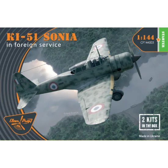 Clear Prop CP144003 - 1/144 Ki-51 Sonia x2 in foreign service Starter kit