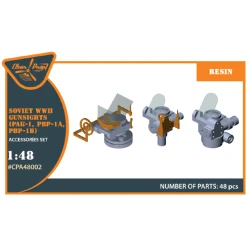 Clear Prop CPA48002 - 1/48 Soviet WWII gun sights (PAK-1, PBP-1A, PBP-1B)