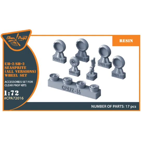 Clear Prop CPA72016 - 1/72 UH-2 A/B SEASPRITE (all versions) wheel, Accessories