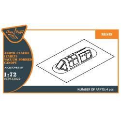 Clear Prop CPA72022 - 1/72 A5M Claude (early version) vacuum formed canopy