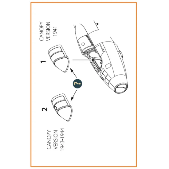 Clear Prop CPA72023 - 1/72 Gloster E28/39 Pioneer vacuum formed canopy