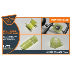 Clear Prop CPA72027 - 1/72 Ki-51 Sonia (all versions) painting mask for model