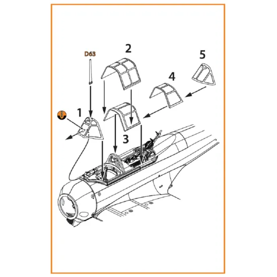 Clear Prop CPA72028 - 1/72 Ki-51 Sonia (all versions) vacuum formed canopy