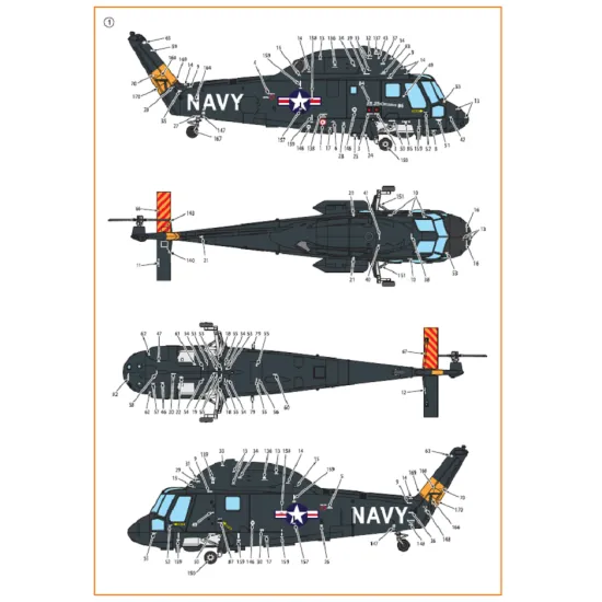 Clear Prop CPD72001 - 1/72 UH-2/SH-2 Seasprite (early version) decal for model