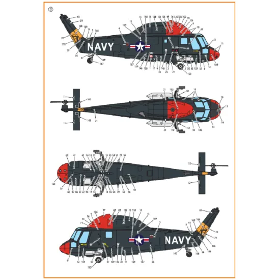 Clear Prop CPD72001 - 1/72 UH-2/SH-2 Seasprite (early version) decal for model
