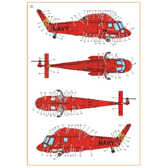 Clear Prop CPD72001 - 1/72 UH-2/SH-2 Seasprite (early version) decal for model