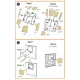 Clear Prop CPA72051 - 1/72 UH-2 A/B SEASPRITE for CP kit painting mask scale