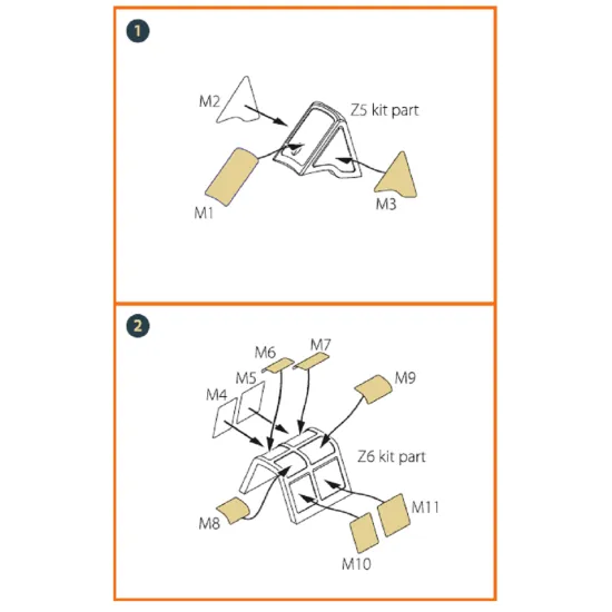 Clear Prop CPA72052 - 1/72 A5M Claude (early version) for CP kit painting mask