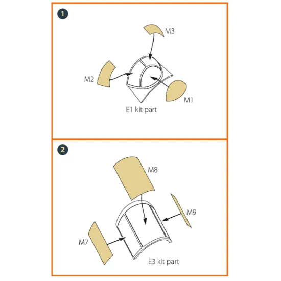 Clear Prop CPA72055 - 1/72 La-5 (early version) painting mask for CP kit