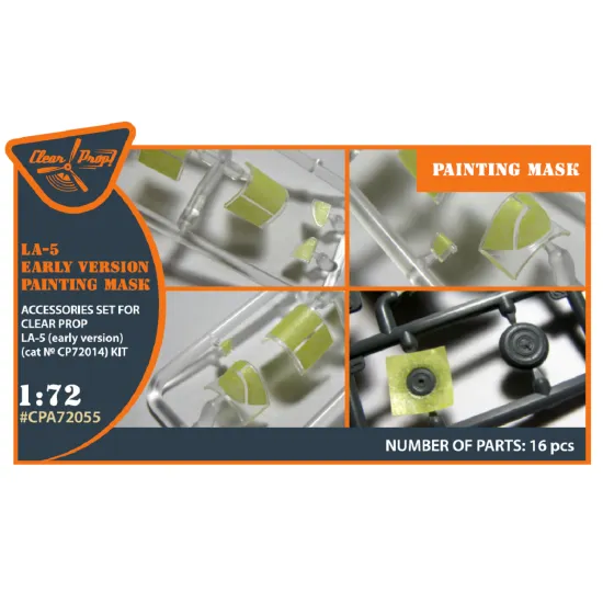 Clear Prop CPA72055 - 1/72 La-5 (early version) painting mask for CP kit