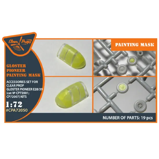 Clear Prop CPA72050 - 1/72 Gloster E28/39 Pioneer for CP kit painting mask