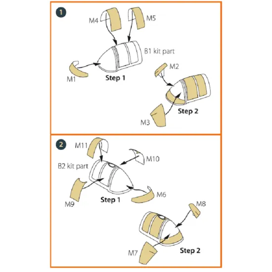 Clear Prop CPA72050 - 1/72 Gloster E28/39 Pioneer for CP kit painting mask