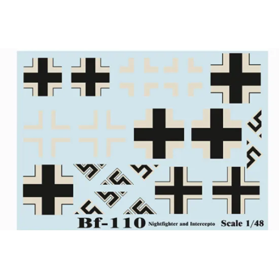 Print scale 48-102 - 1/48 - Me-110 Part 2 The complete set 1,5 leaf