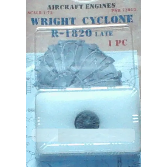 Print scale PSR72013 - 1/72 Wrint Cyclone R-1820 Late 1 PC resin model kit