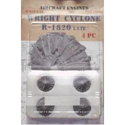 Print scale PSR72015 - 1/72 Wrint Cyclone R-1820 Late 4 PC resin model kit