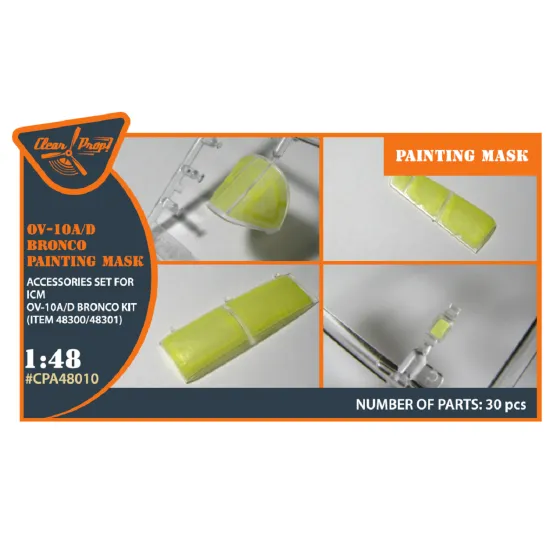 Clear Prop CPA48010 - 1/48 OV-10 A/D Bronko painting mask for ICM model kit