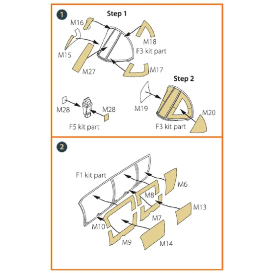Clear Prop CPA48010 - 1/48 OV-10 A/D Bronko painting mask for ICM model kit