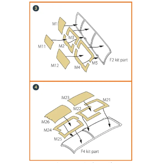Clear Prop CPA48010 - 1/48 OV-10 A/D Bronko painting mask for ICM model kit