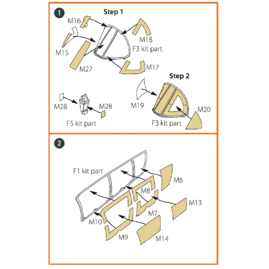Clear Prop CPA48011 - 1/48 OV-10 A/D Bronko double-sided painting mask for ICM