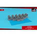 Armory AW72361 - 1/72 B-58 Hustler wheels w/ weighted tyres, For ITA TES