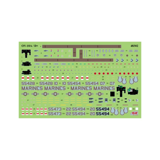 ICM 48302 - 1/48 Desert Storm. US aircraft OV-10A and OV-10D+, 1991, scale model