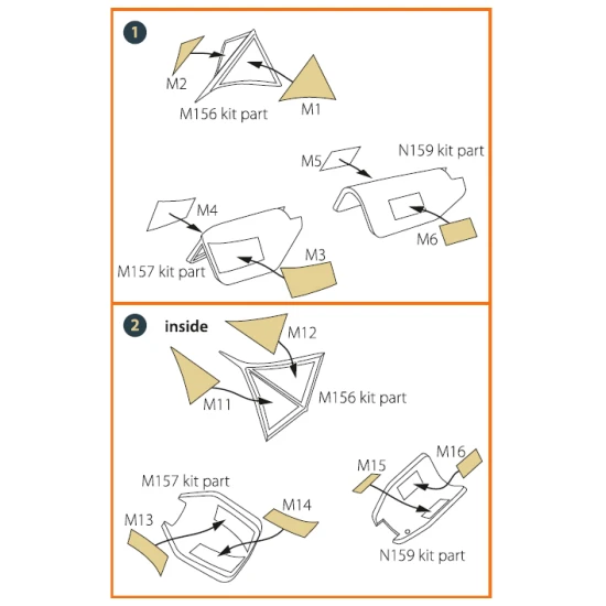 Clear Prop 48013 - 1/48 SR-71A BLACKBIRD painting mask for Revell scale model